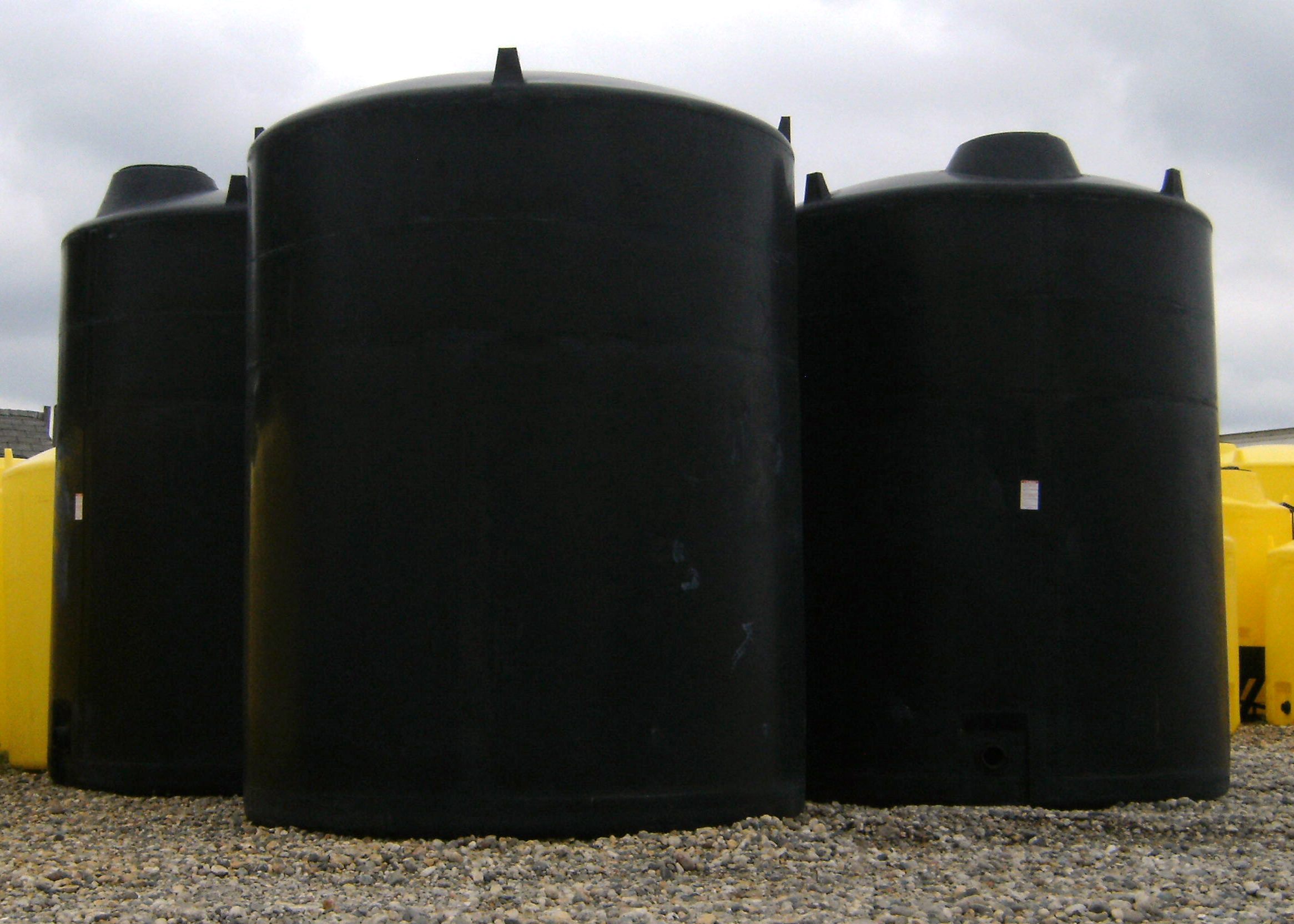 Black 3000 gal tanks